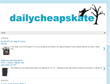 Tablet Screenshot of dailycheapskate.com